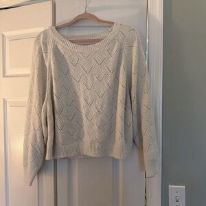 Cozy white Sweater Medium/Large